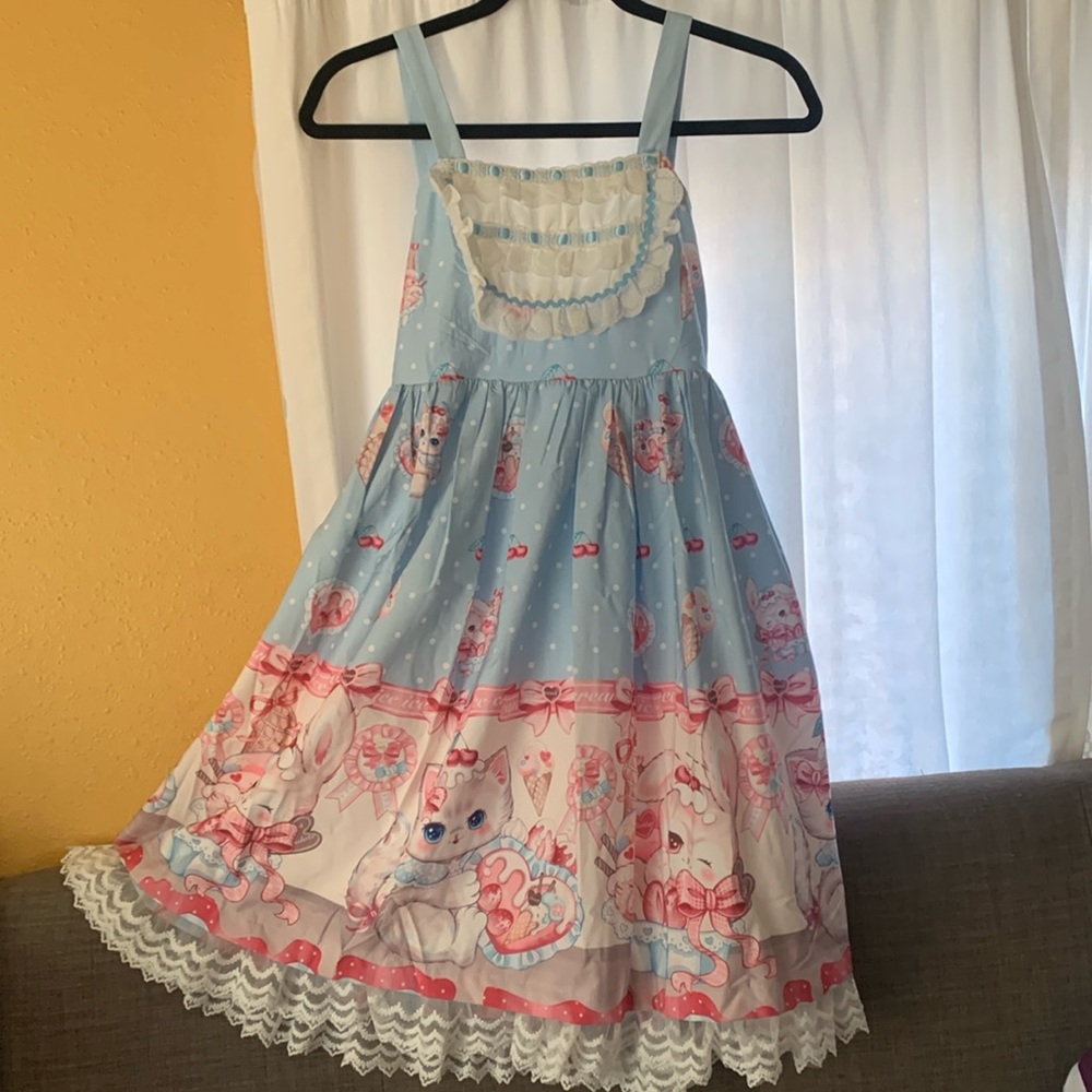 Cute Kitty print dress